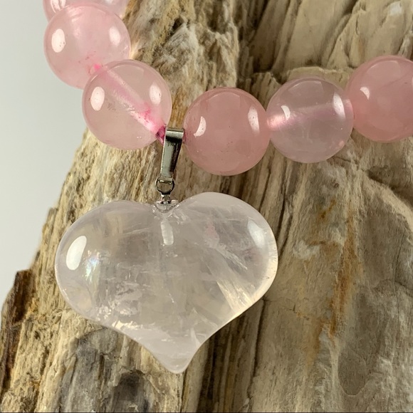 💕Rose Quartz Stretch Bracelet💘 - Picture 2 of 4